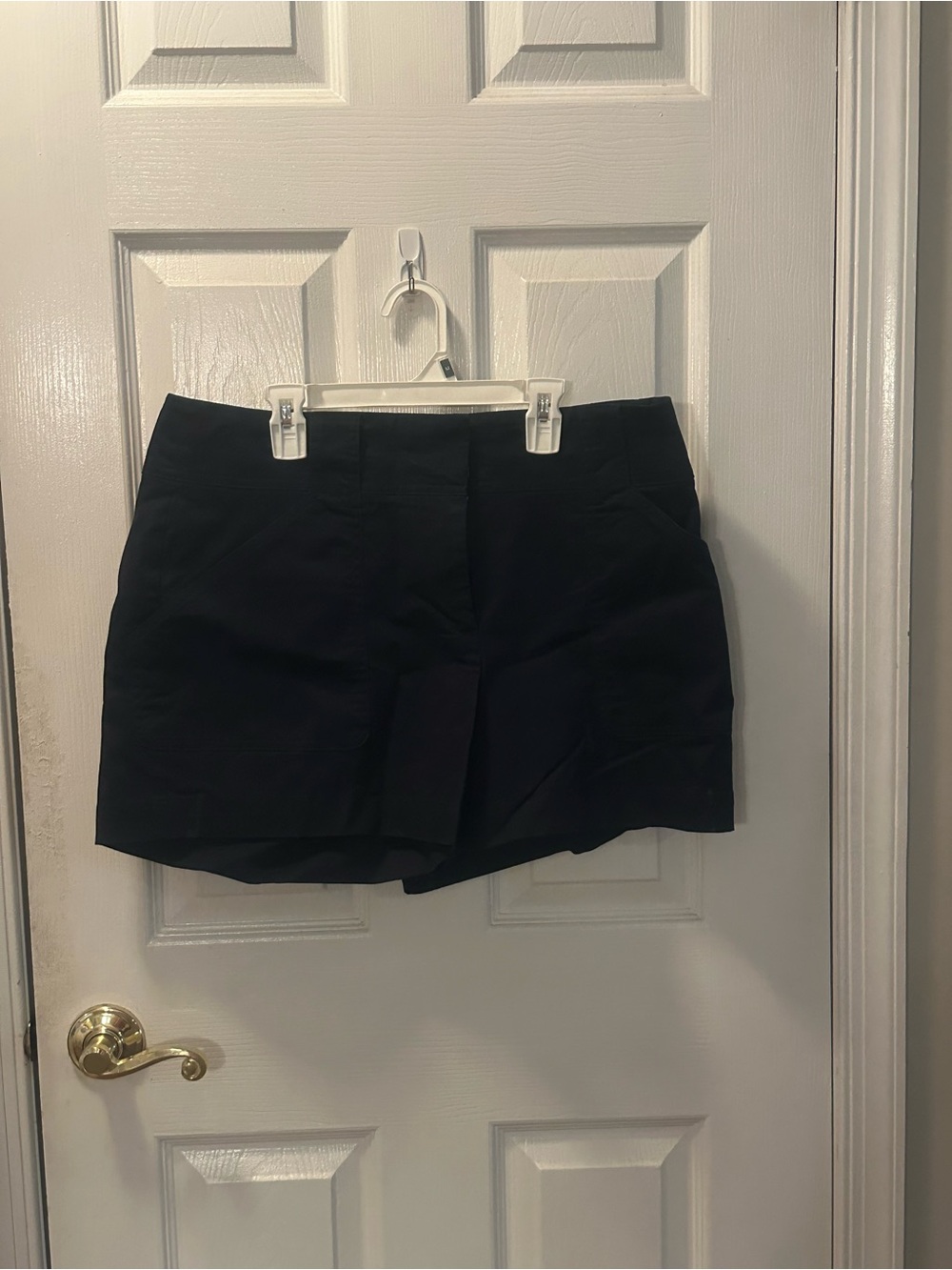 Ann Taylor Navy Skort with Button Detail